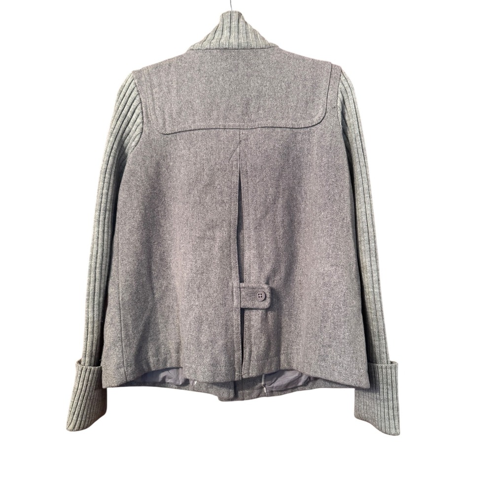 Gap Gray Wool Blend Toggle Duffle Coat Jacket Wom… - image 4